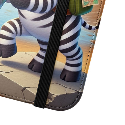 🦓🔭 The Zebra Lookout Flip Case – Adventure, Curiosity & Explorer Spirit