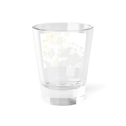 Clerodendrum & Rudbeckia Flower by Tanigami Kônan Shot Glass, 1.5oz