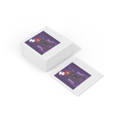 Mystic Elegance White Coined Napkins