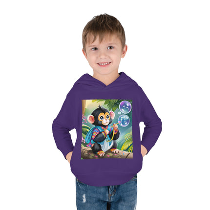 Bubble Magic in the Jungle Toddler Pullover Fleece Hoodie
