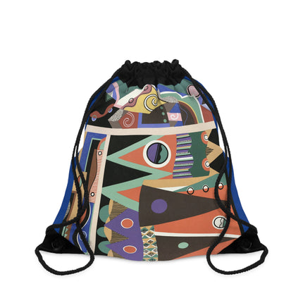 Collection decors et couleurs Pl.03 by Georges Valmiers Drawstring Bag