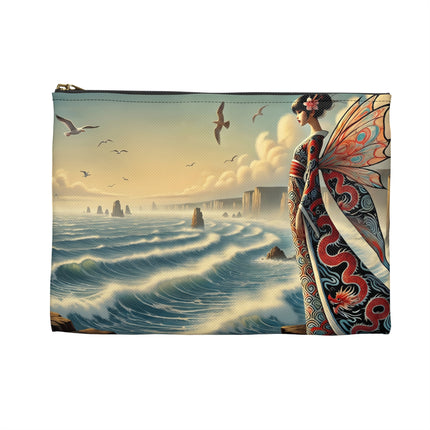 The Coastal Fairy Flat Pouch – Serene Grace & Oceanic Magic
