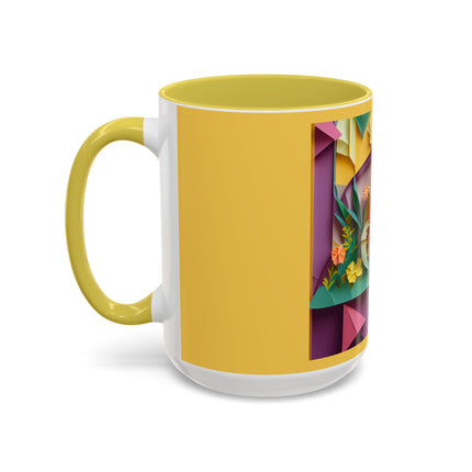 Origami Bicycle Colorful Mugs (11oz, 15oz)