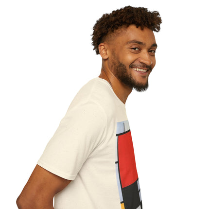 Composition with Red, Yellow, Blue, and Black Softstyle T-Shirt