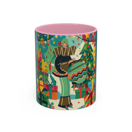 🎄✨ The Lady Of The Christmas Ornament Colorful Mug – Art Deco Holiday Fantasy