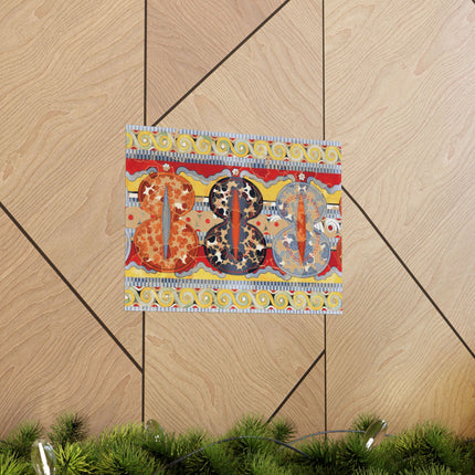Reproduction of the Shield Frieze by Emile Gilliéron Premium Matte Horizontal Posters