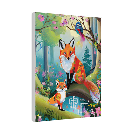Mischievous Fox Matte Canvas, Stretched, 0.75"
