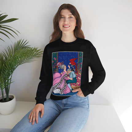 The Jealous Parrot by George Barbier Heavy Blend™ Crewneck Sweatshirt
