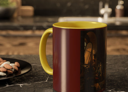 Raphael and his Muse in the Atelier by Vincenzo Abbati Colorful Mugs (11oz, 15oz)