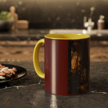 Raphael and his Muse in the Atelier by Vincenzo Abbati Colorful Mugs (11oz, 15oz)
