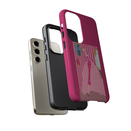 Lady in Pink Phone Case – Graceful Sophistication