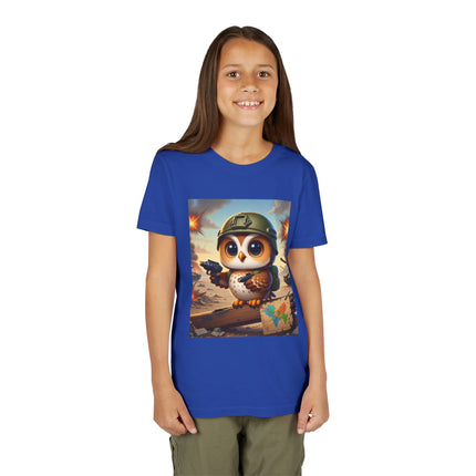 Owl on the Front Lines Youth Short Sleeve Tee