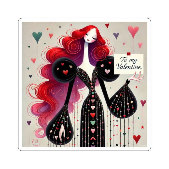 To My Valentine Kiss-Cut Stickers (4 Sizes)