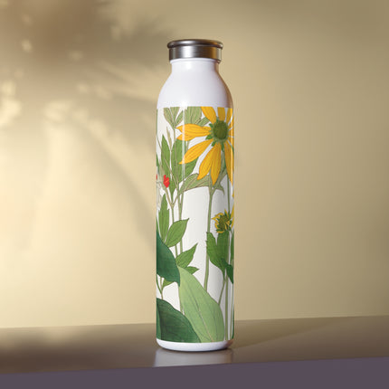 Clerodendrum & Rudbeckia Flower by Tanigami Kônan Slim Water Bottle