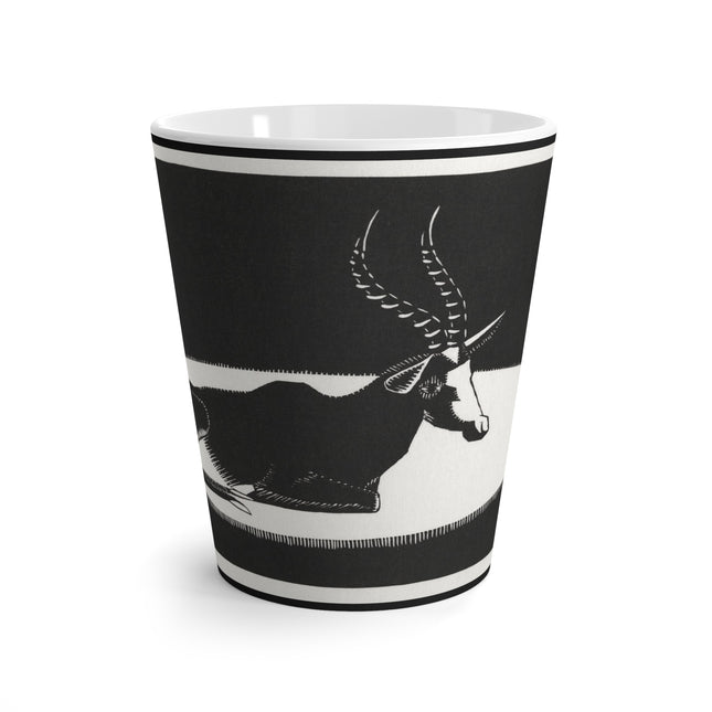 Goat (“Blesbok”) by Samuel Jessurun de Mesquita Latte Mug