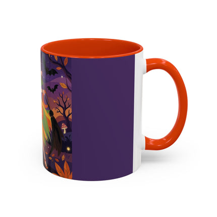 🎃🧙 The Witch Of Jack-O'-Lantern Hollow Colorful Mug – Whimsical Halloween Charm
