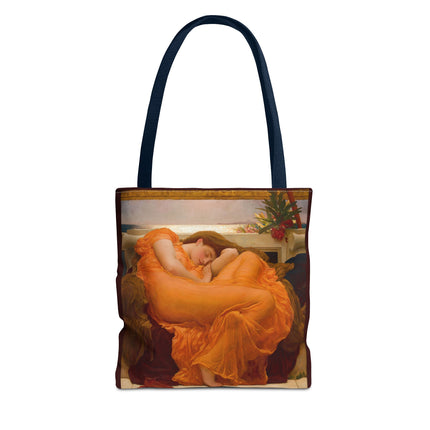 Flaming June by Frederic Leighton Tote Bag (AOP)