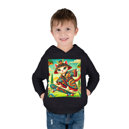Dragon Dance on Wheels Toddler Pullover Fleece Hoodie