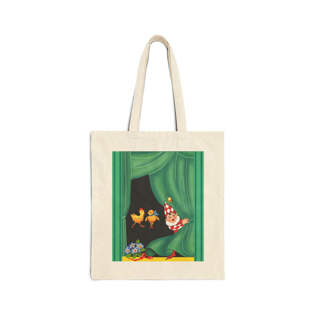 Easter Elf's Whimsy Cotton Canvas Tote Bag