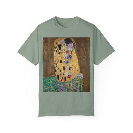 The Kiss by Gustav Klimt Unisex Garment-Dyed T-shirt