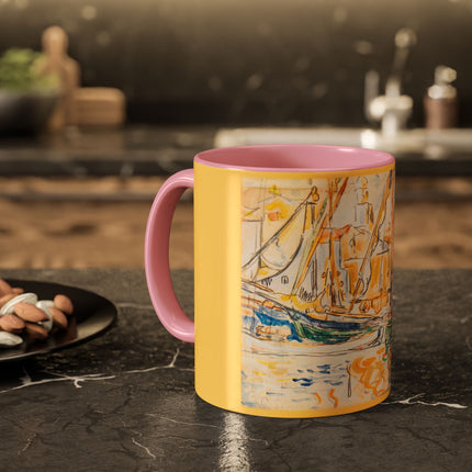 Saint-Tropez by Paul Signac Colorful Mugs (11oz, 15oz)