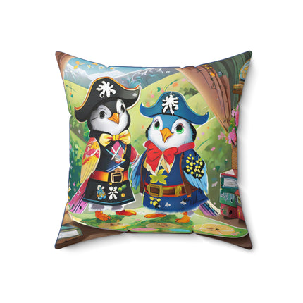 Ahoy, Matey! Spun Polyester Square Pillow