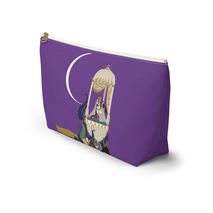 Moonlit Reverie Pavilion Cosmetic Bag – Art Deco Elegance & Mystical Serenity