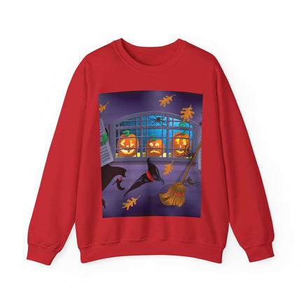 Whimsical Halloween Mischief Unisex Heavy Blend™ Crewneck Sweatshirt