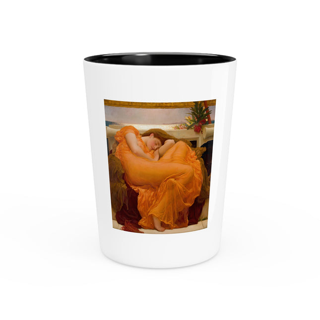 Flaming June by Frederic Leighton Ceramic Shot Glass