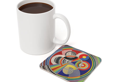 Rythme No. 1 by Robert Delaunay Cork Back Coaster