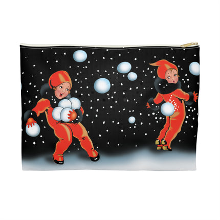 A Festive Snowball Accessory Pouch