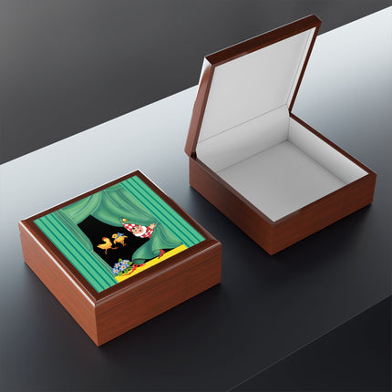 Easter Elf's Whimsy Jewelry Box