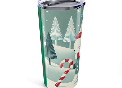 Candy Cane Timekeeper Bunny Tumbler 20oz