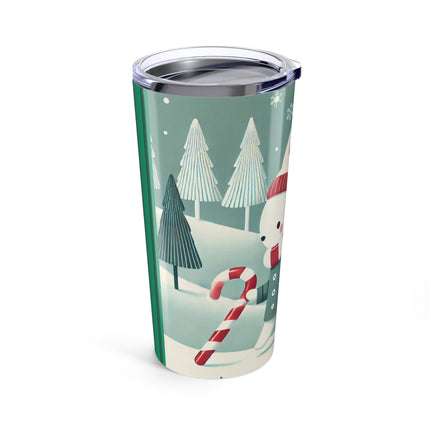 Candy Cane Timekeeper Bunny Tumbler 20oz