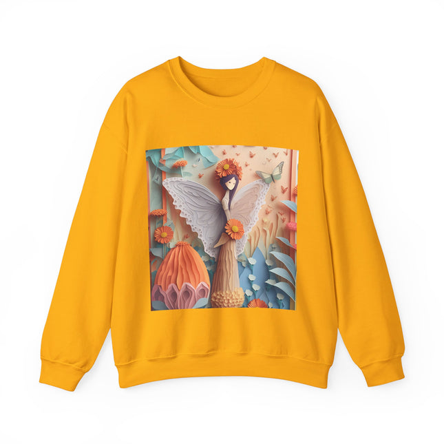 Zinnia Fairy Unisex Heavy Blend™ Crewneck Sweatshirt
