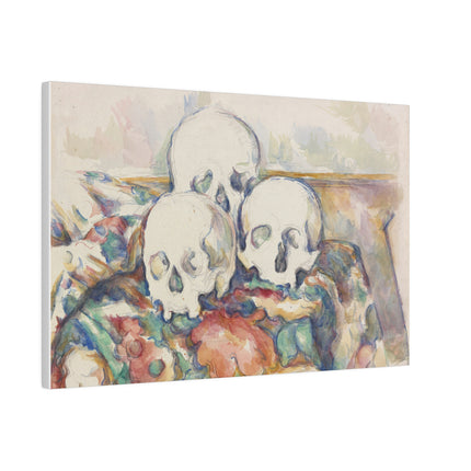 The Three Skulls by Paul Cézanne Matte Canvas, Stretched, 0.75"