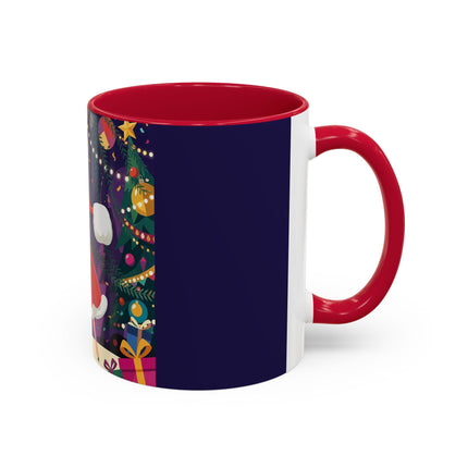 🎄❄️ The Christmas Snowball Dance Colorful Mug – Whimsical Holiday Fashion Fantasy