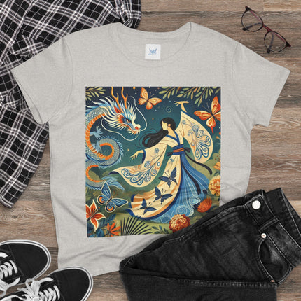 Fairy Waltz in the Butterfly Garden Cotton Tee
