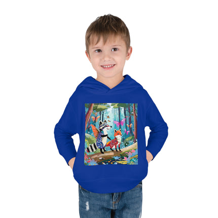 Whimsical Woodland Toddler Pullover Fleece Hoodie