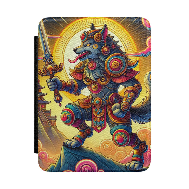 Mountain Wolf Kindle Case – Guardian Spirit & Golden Valor