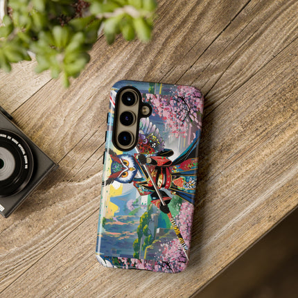 Cyberpunk Samurai Owl Phone Cases