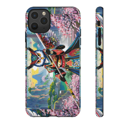 Cyberpunk Samurai Owl Phone Cases