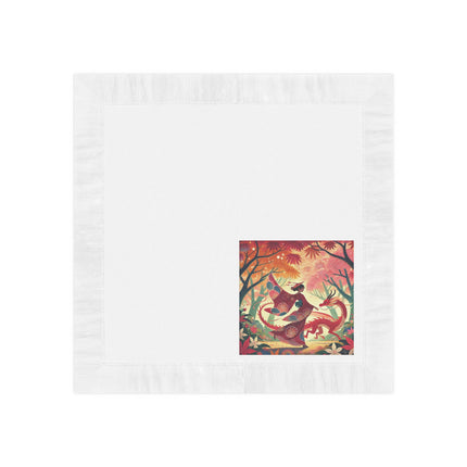 The Dragon Fairy’s Dance White Coined Napkins
