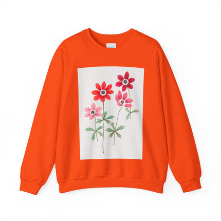 Anemoon, Anemone by Anselmus Boëtius de Boodt Heavy Blend™ Crewneck Sweatshirt