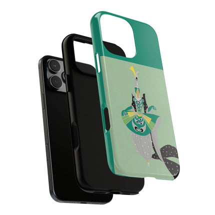 Peacock Dancer Phone Case – Opulent Glamour & Theatrical Elegance
