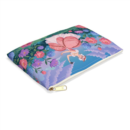🎭🌸 The Lady Of The Secret Masquerade Accessory Pouch – Art Deco Garden Fantasy