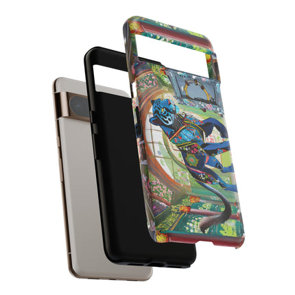 Cyber Panther's Hunt Phone Cases