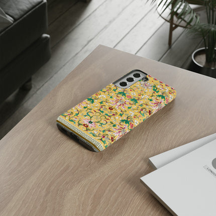 Yellow Botanical Pattern by Owen Jones Phone Cases
