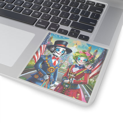 Cyber Punk Robots Kiss-Cut Stickers (4 Sizes)