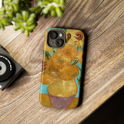 Vase with Twelve Sunflowers by Vincent Van Gogh Phone Cases